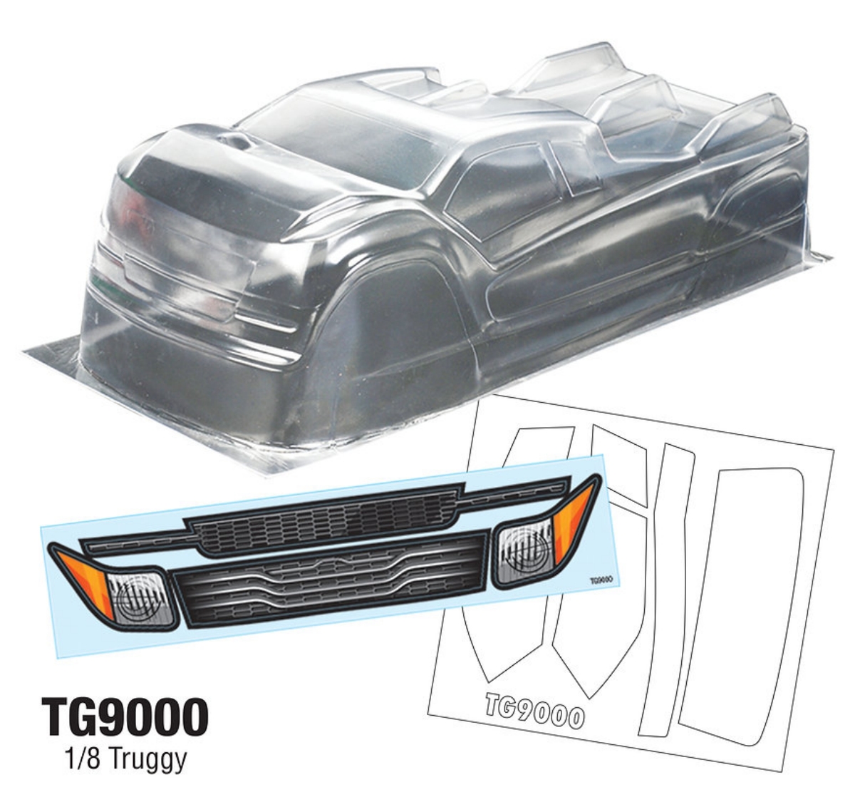 Carcasa de Truggy TG9000 1/8 c - Tamiya Model Paint Set reseña y precio