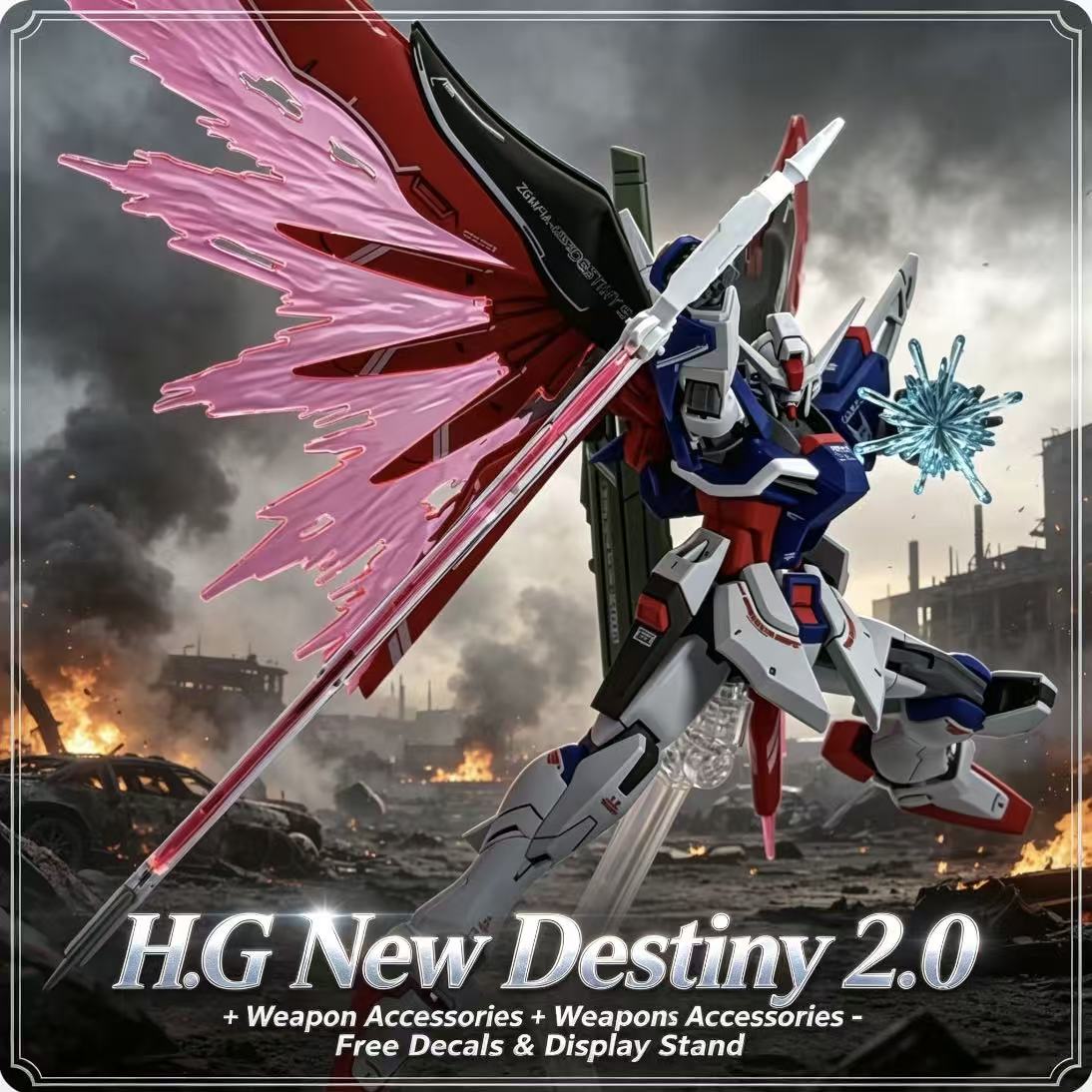 224 HG 1/144 Destiny Spec II F - Bandai Model Gundam Hg reseña y precio